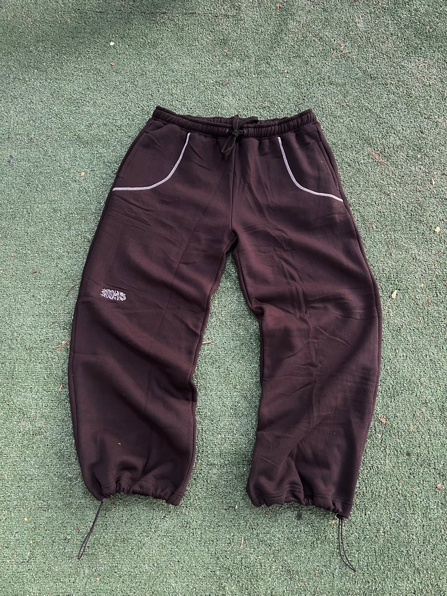 31 DAYS Black Logo Sweatpants