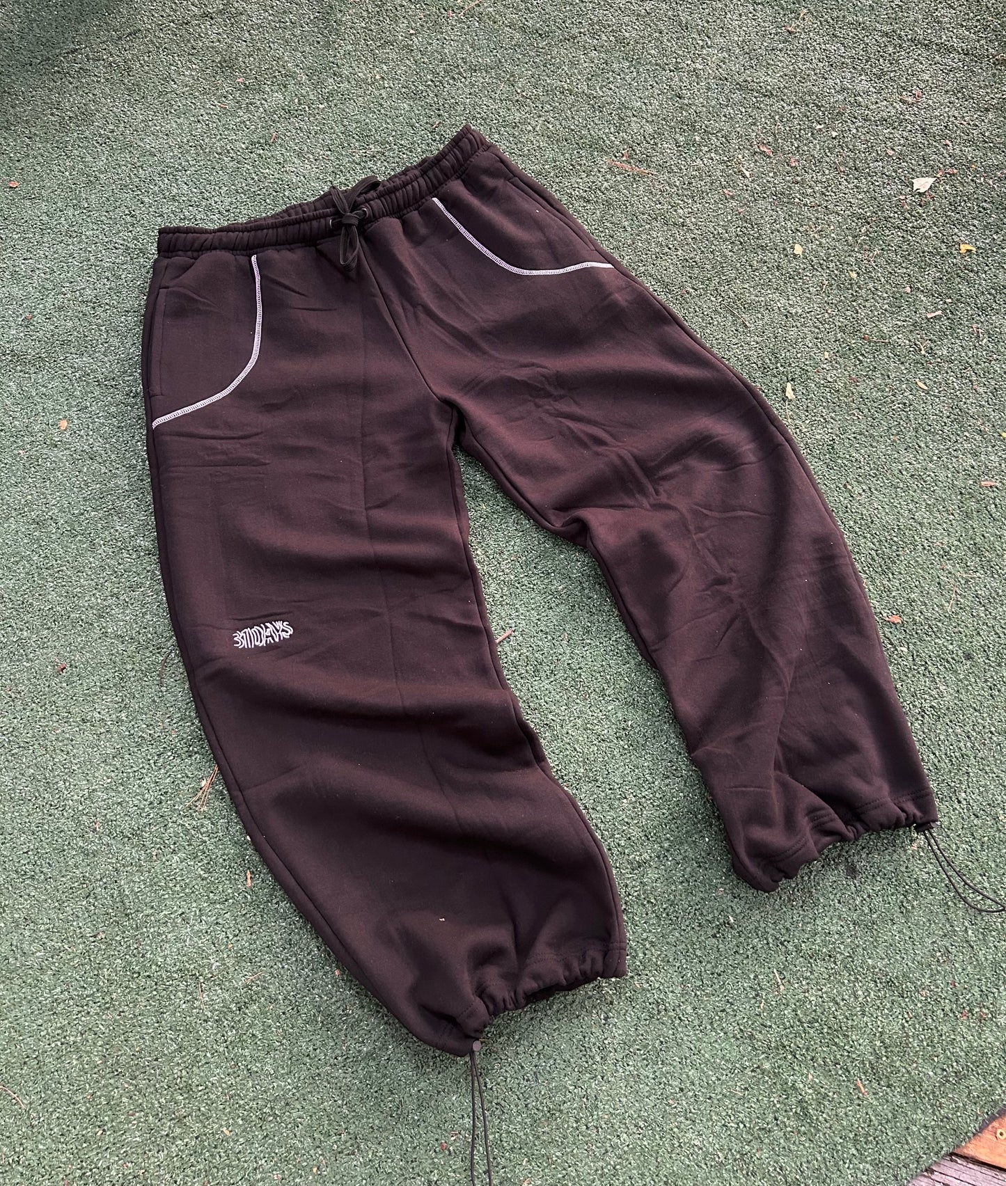 31 DAYS Black Logo Sweatpants